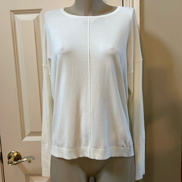 NWT J. Society Ivory Fringe Top, large - Picture 1 of 5